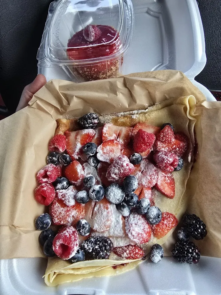 Crepe with Jam and Berries